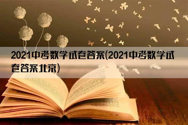 2021中考数学试卷答案(2021中考数学试卷答案北京)